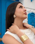 Como Gilded Pearl Earring