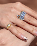Como Argento Multi Stack-Ring