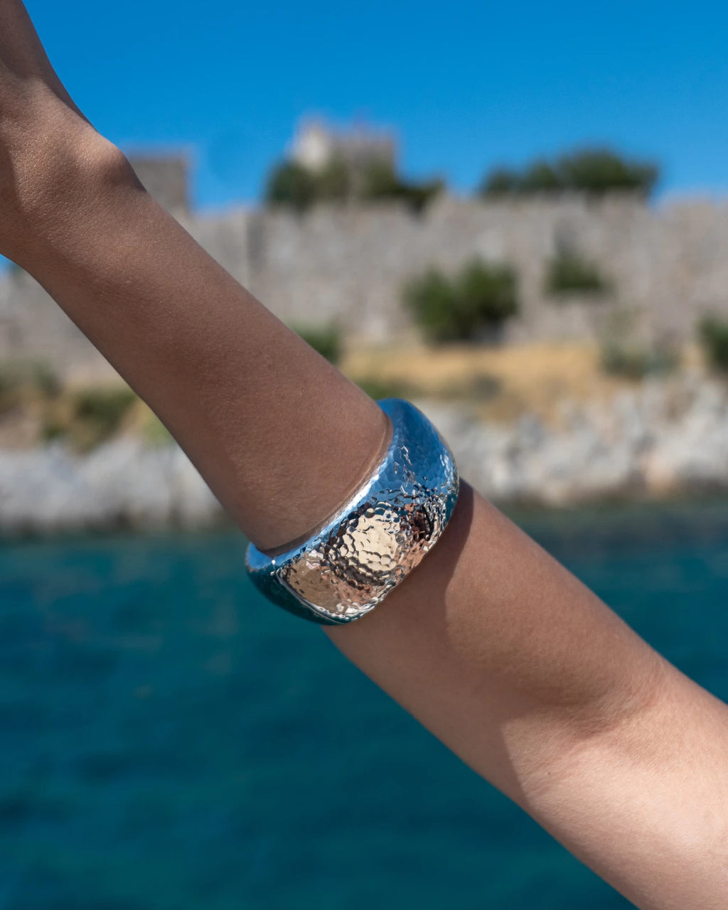 Como Luna Argento Bangle