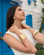 Como Golden Weave Cuff